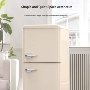 Refrigerador Eléctrico <span class=keywords><strong>Retro</strong></span> de Doble Puerta, Silencioso y de Bajo Consumo, Ideal para Alquileres y Dormitorios, 72L - Product Image 4