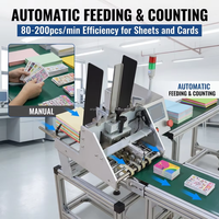 Machine d'alimentation automatique de feuilles de papier, chargeur et compteur à friction haute vitesse pour cartes PVC