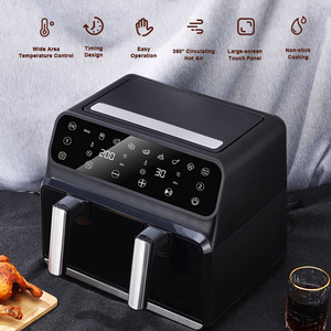 Nuovissimo 1700W doppio <span class=keywords><strong>Zoom</strong></span> 2 pentole friggitrice doppia zona a doppio cestello friggitrici ad aria - Product Image 4