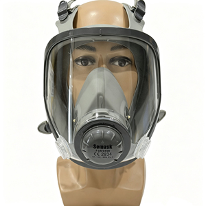 Máscara <span class=keywords><strong>de</strong></span> Gas <span class=keywords><strong>de</strong></span> Protección Completa CE EN136 FSM9800 <span class=keywords><strong>con</strong></span> Filtro Doble para Uso Industrial - Product Image 1