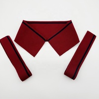 Col en tricot jacquard polyester élégant Accessoire élégant à encolure en tricot plat