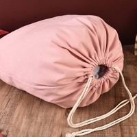 Emballage de sacs à cordes en toile écologique, coton et lin imprimés Sac à cordon avec logo personnalisé