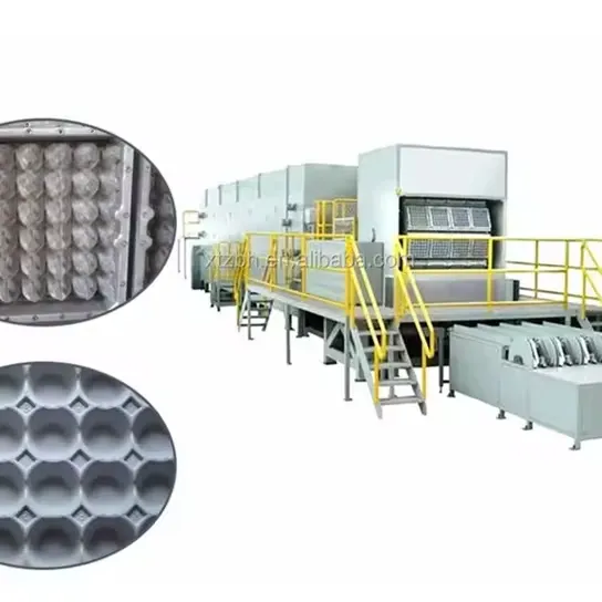 Pulp Plate Machine Fully Automatic 6 Roll Paper Plate Making Machine