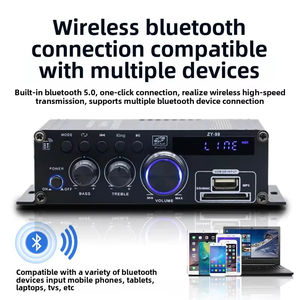 Creatall 120W double canal maison HiFi stéréo Audio amplificateur <span class=keywords><strong>de</strong></span> puissance amplificateur numérique professionnel amplificateur <span class=keywords><strong>de</strong></span> contrôle indépendant BT 5.0 - Product Image 3