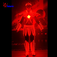 Costume de robot guerrier LED pour spectacle en boîte de nuit, bar, scène, carnaval, défilé, festival, événement, fête