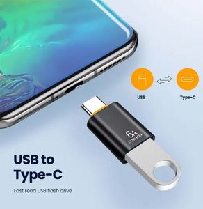 Adattatore USB 3.0 Tipo C 120W 6A OTG per Ricarica Rapida Laptop e Telefono <span class=keywords><strong>Convertitore</strong></span> USB Maschio a Femmina - Product Image 3