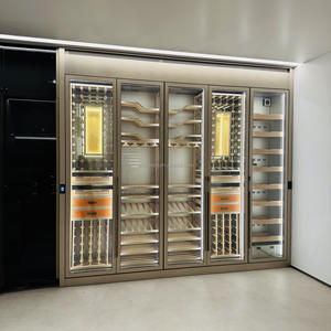Cave à vin électrique personnalisée en acier inoxydable SUS304, double zone de température, éclairage LED, usage domestique - Product Image 1
