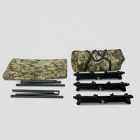 Neues Aluminiumlegierung 7075 Oxford-Stoff Klappbett Outdoor Campingliege Wandern Tragbar Ultraleicht Kompakt