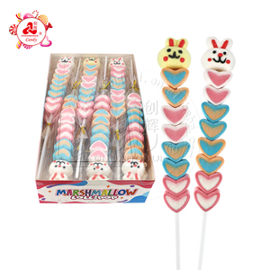 Tête <span class=keywords><strong>de</strong></span> lapin et longue sucette pop <span class=keywords><strong>guimauve</strong></span> en forme <span class=keywords><strong>de</strong></span> coeur - Product Image 1