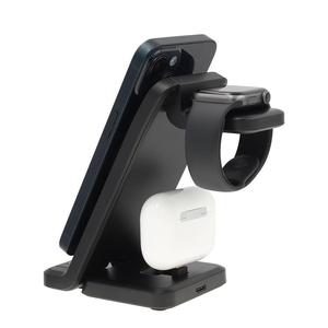 <span class=keywords><strong>Chargeur</strong></span> sans fil magnétique pliable pour <span class=keywords><strong>iPhone</strong></span> AirPods IWatch 10W Fonction SCP de puissance de sortie avec protections OTP/OPV Entrée 5V/2A - Product Image 5