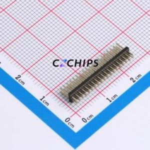 BX-PZ1.27-<b>2</b>-19PZZ <b>Pin</b> Header Through hole Component (THT),P=1.27mm <b>Connector</b> 2x19P 1.27mm 1.27mm <b>Pin</b> Header - Product Image 1