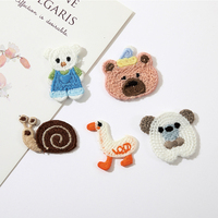Patch brodé personnalisable avec logo en forme d'ours en peluche pour sac, veste, étui de téléphone, cheveux, chaussures, chaussettes, pull, denim, techniques de tissage, dentelle