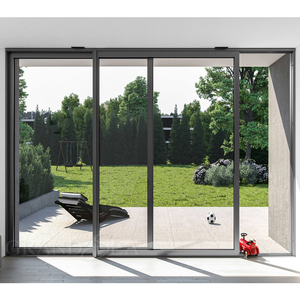 Sottile telaio in alluminio <span class=keywords><strong>scorrevole</strong></span> <span class=keywords><strong>specchio</strong></span> porte balcone porte scorrevoli per la cucina - Product Image 1