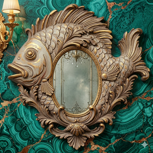 Premium Stainless Steel Decorative <b>Mirror</b> Modern Traditional Design for Bathroom Living Room & Entryway - Product Image 2