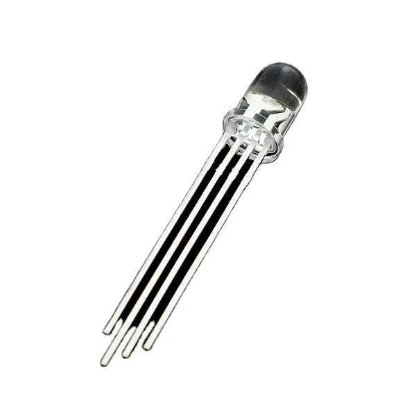 RGB LED Diodes 5mm Common Cathode 4 Pin Tri Color Emitting Diodes Transparent LED Light Bulb Lamp DIY Lighting