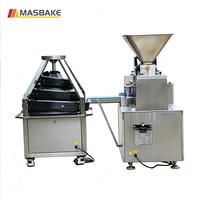 Machine automatique compacte pour diviser et arrondir la pâte, en acier inoxydable, pour la fabrication de boules de pâte à pain et de pains.