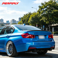 Kit carrosserie en fibre de carbone Perfiply, style MP, noir poli, comprenant lèvre avant, diffuseur arrière, grille, spoiler et pare-chocs pour F80 M3 F82