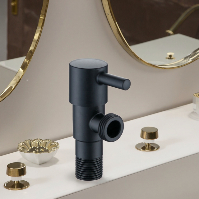 Factory Design Bathroom  Fast Open Angle Seat Valve ABS 201 Stainless Steel    Angle Cock Angle Seat Valve