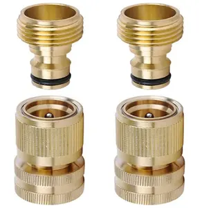 Hot Sale OEM Customized 3/4 Female and Male Brass Garden Hose Quick Connector Coupler Pipe Fittings