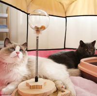 Parc de jeu octogonal pliable pour animaux de compagnie avec toit amovible en maille, cage portable pour chiens et chats, tente d'extérieur et d'intérieur, niche de mise bas