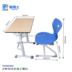 Meilleure vente : Bureau d'écolier multi-niveaux sur pied unique et chaise de classe pour l'étude en écoles primaires et secondaires - Product Image 5