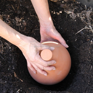 2020 nouvelle terre cuite planteur auto-arrosant pot de fleur Bas viré Terre Cuite poreuse d'argile fleur planteur pot - Product Image 3