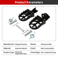 OEM CNC Aerospace Aluminium Retro Commuter Brake Pedal Anti-Slip Ringan untuk Honda CT125 Hunter Cub Monkey