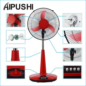 พัดลมไฟฟ้าคู่3 5ใบมีดสำหรับตุรกีเยเมน Africe ประสิทธิภาพสูง Solar DC12v 220V AC/DC 16นิ้ว18นิ้ว Stand Up <span class=keywords><strong>Table</strong></span> Fan - Product Image 6