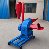 Nouvelle Broyeuse à Marteaux Électrique 420-28, Capacité 1000kg/h, en Acier Inoxydable, pour Céréales, Maïs et Paille, pour Alimentation Animale en Ferme