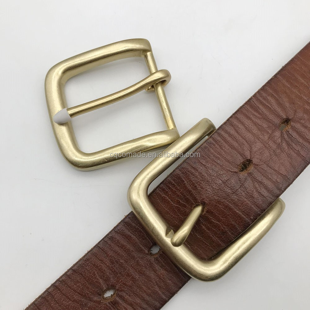 En laiton massif boucle pour bracelet en cuir 40 mm taille intérieure classique cuivre boucles de ceinture