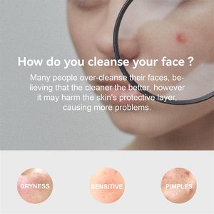 Limpiador facial nutritivo con enzima de fruta para propietarios de marcas de piel propensa al acné - Product Image 3