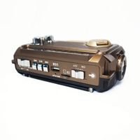 Radio solaire multi-bandes WOSEN (FM/AM/SW) pour le camping en plein air, lampe torche à manivelle portable, randonnée, lampe de poche LED d'urgence, IP65