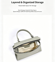 Sac bandoulière de luxe vintage en cuir véritable, design de niche haut de gamme, sac à main élégant pour femmes, vente en gros
