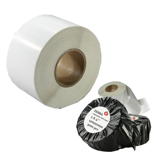 Custom Fashion Zebra Copperplate 2X4 ''3000PCs Producto de <span class=keywords><strong>ropa</strong></span> <span class=keywords><strong>Etiquetas</strong></span> de precio digitales Etiqueta de código de barras Rollo de papel Adhesivo - Product Image 1