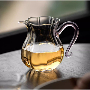 Transparent Glass <b>Tea</b> Dispenser High Borosilicate Heat Resistant Modern Simple Style <b>Large</b> Size Fairness <b>Cup</b> - Product Image 4