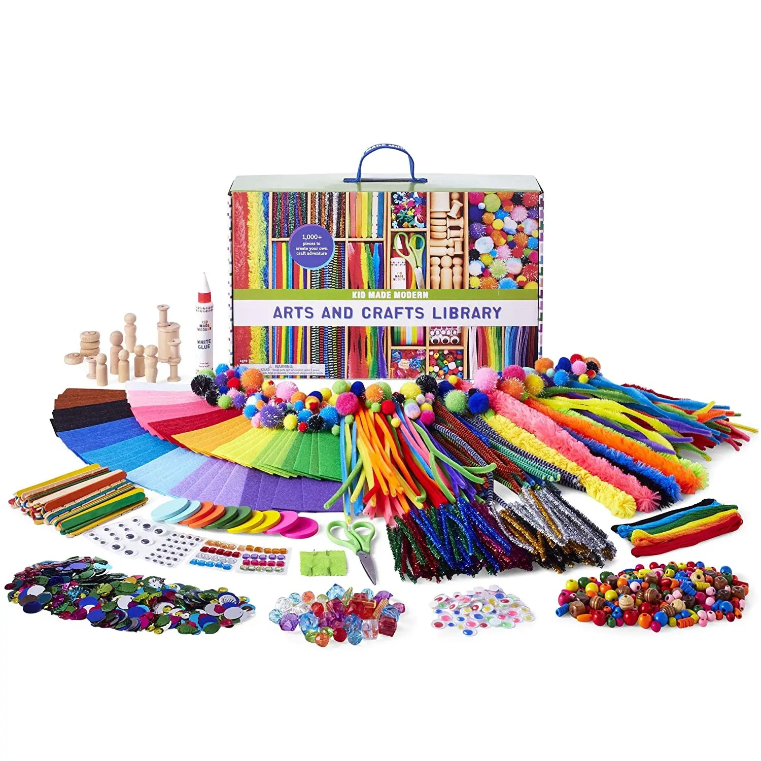 Kids Puzzle Manual Material Kit 1200pcs DIY Coloring Arts and Crafts Supply for Kindergarten Primary School Education