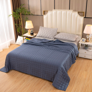 Couverture lestée thérapeutique en bambou pour enfants <span class=keywords><strong>anxieux</strong></span> et autistes, vente chaude 2024, couverture matelassée portable pour la maison, les voyages, l'avion, les pique-niques - Product Image 5