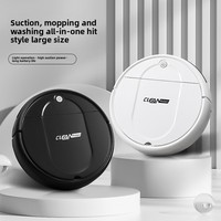 Aspirateur robotique automatique à sec et humide USB sans lavage balayage combo grand réservoir d'eau pour usage domestique rechargeable