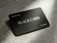 Carte VIP personnalisée de luxe en plastique noir mat avec estampage à chaud en feuille d'or, carte d'accès pour les membres
