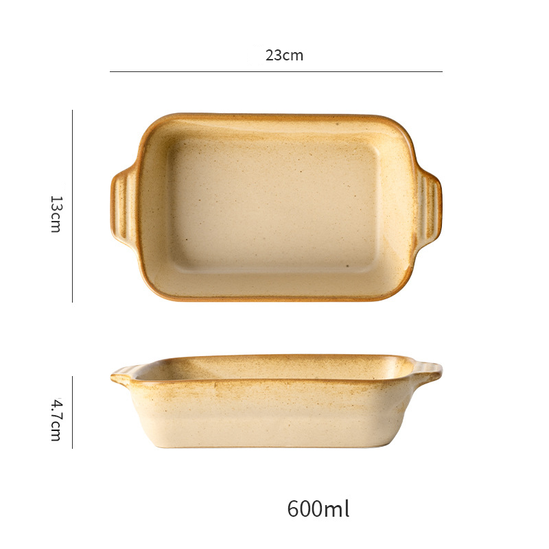 Plaque de cuisson jaune clair mat - 600 ml