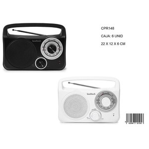 Radio portable Kooltech CPR148, alimentation par batterie et secteur, 22x12x6 cm, pour utilisation en extérieur - Product Image 1