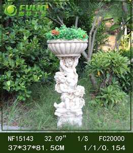 57,6 см из смолы, Детский горшок ангела, статуя, цветочный горшок, садовый Ландшафтный настил, орнамент - Product Image 6