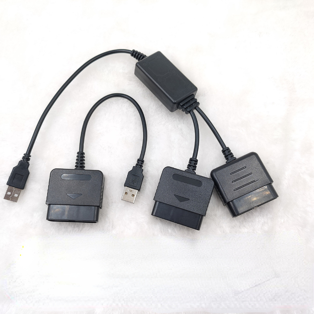 NSLikey PS2 Controller USB Adapter Converter Cable Cord to for PS3 and PC