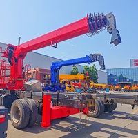 Camion-grue télescopique hydraulique mobile télécommandé de 4, 5, 6 et 8 tonnes, grue hydraulique de haute précision