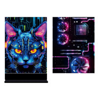 Led rétro-éclairé affiche jeu chat veilleuse pour chambre décoration veilleuse étude jeu chambre décor table bureau veilleuse Led signe