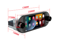 Lecteur DVD de voiture Android D67 à double bouton, écran 6,86 pouces, version Wifi, 2 Din, écran 1k, lecteur DVD de voiture Android 13, moniteur de voiture