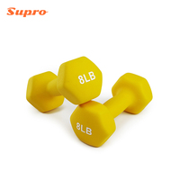 Haltères hexagonaux réglables Supro avec support pour la musculation