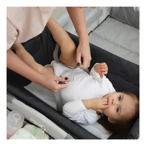 Novo produto 2020 bebê de cabeceira + berços, mini berço com camas de cabeceira/