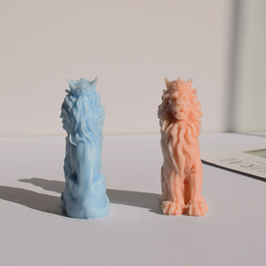 Moule en silicone Lion Couronné Majestueux, design stéréoscopique de Bête Royale pour <span class=keywords><strong>la</strong></span> création artistique artisanale personnalisée - Product Image 1