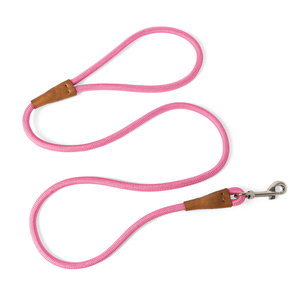 Guinzaglio per Cani in Corda Personalizzato Rosa Pastello Resistente in Corda da Arrampicata 150cm con Clip Metallica Antiruggine - Product Image 1